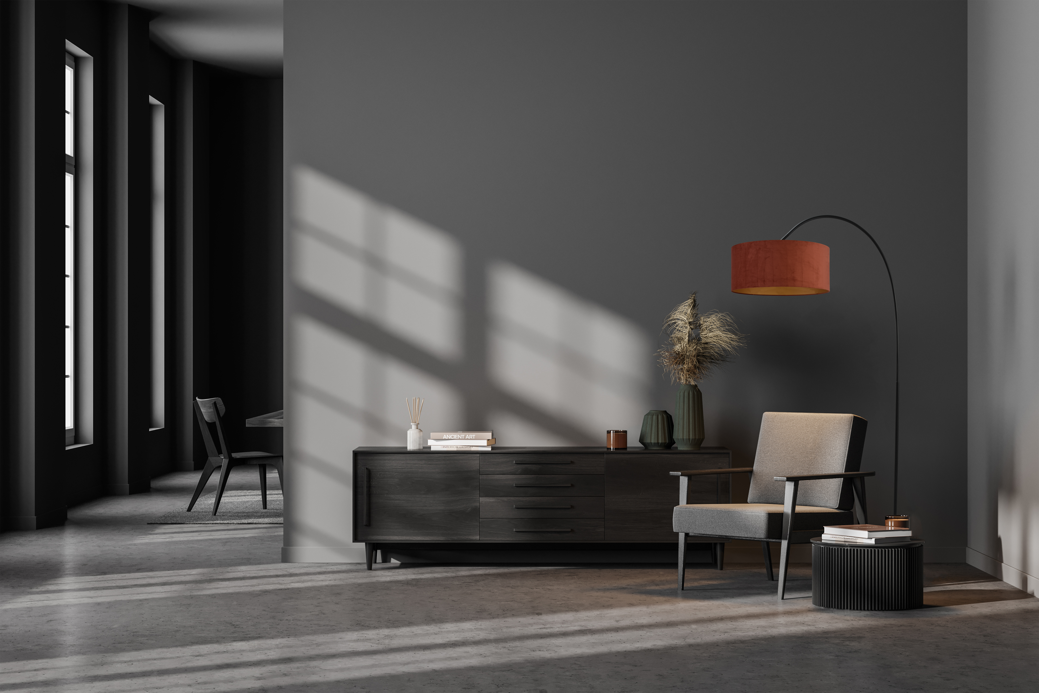 Arch VL ARCH BLACK H.183CM WIDTH 91CM +SHADE