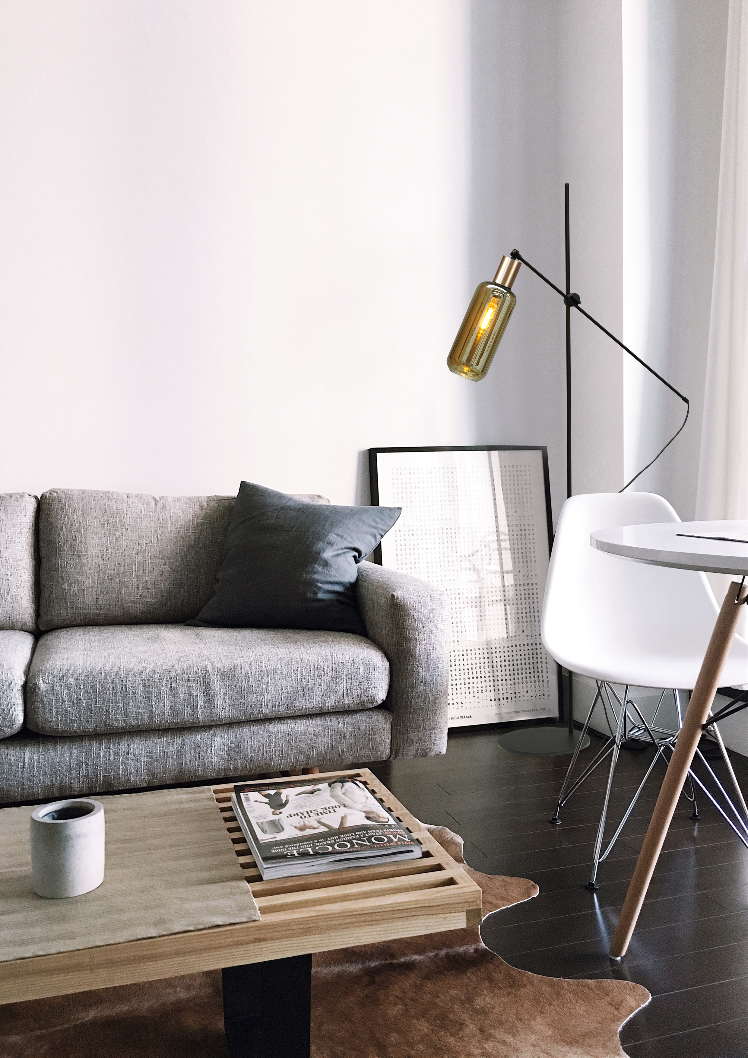 Bounty VL BOUNTY 1LIGHT H.161CM MATT BLACK/MATT GOLD