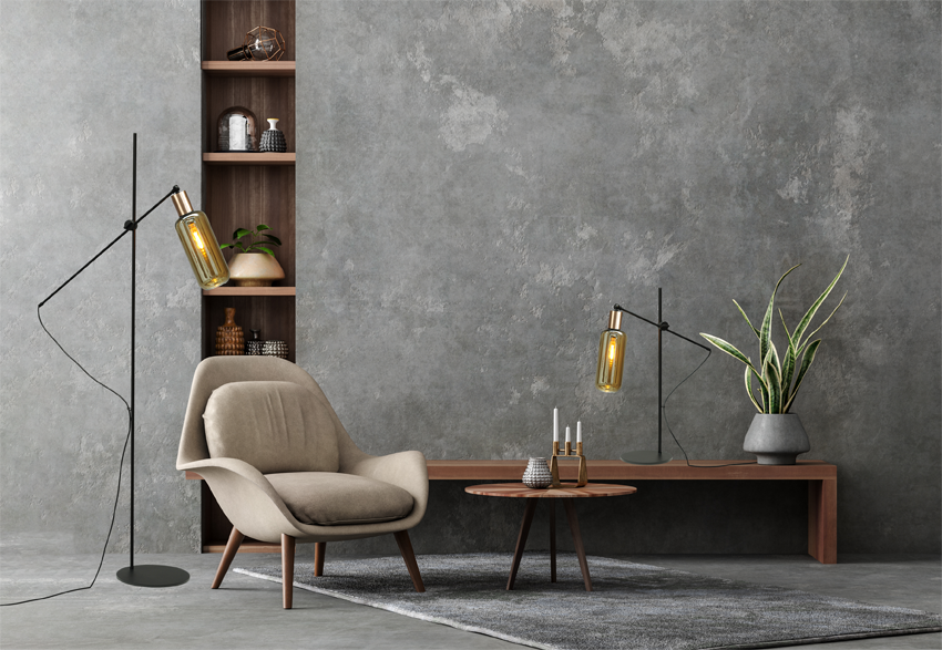 Bounty VL BOUNTY 1LIGHT H.161CM MATT BLACK/MATT GOLD