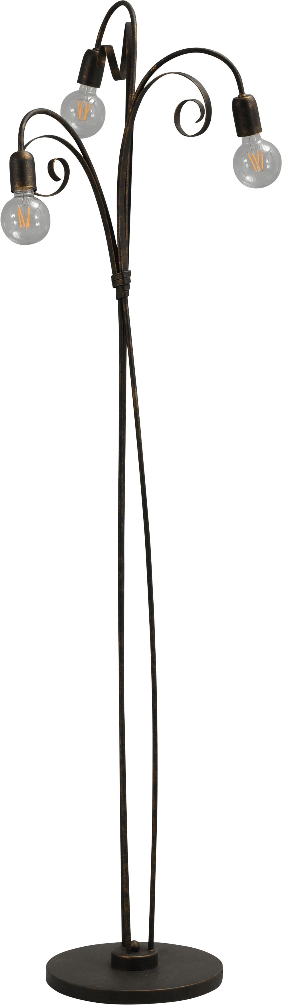 Curlie VL CURLIE BLACK/GOLD PATINA 3LTS H.165CM Ø45CM