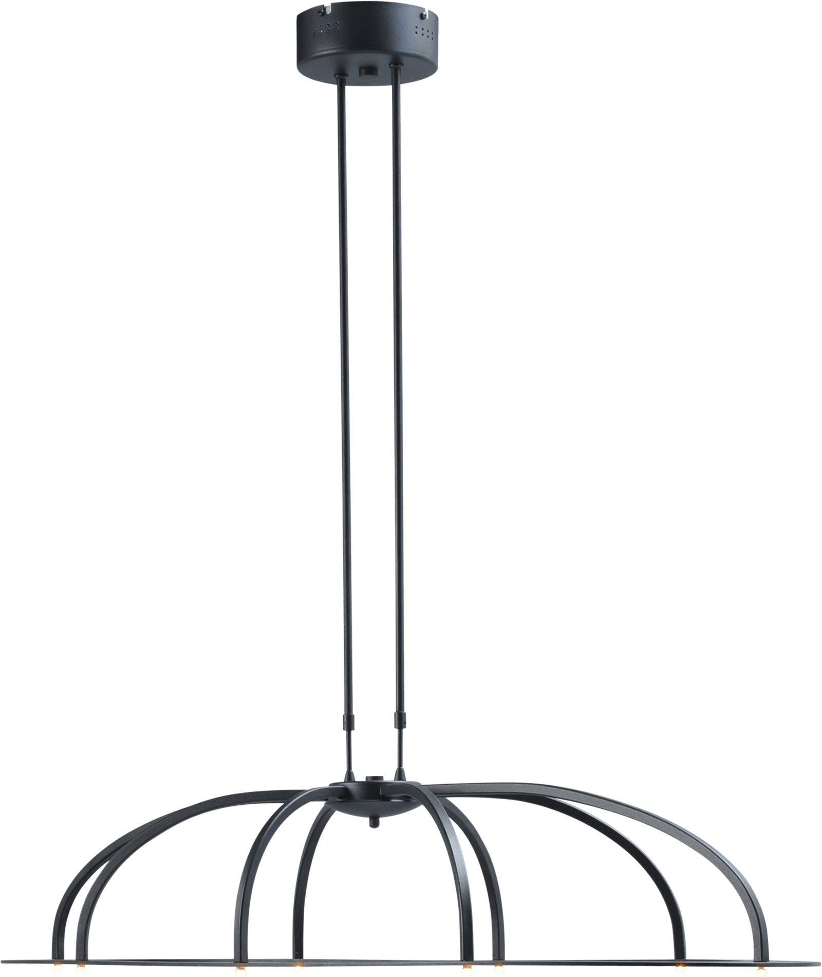 Dante HL DANTE 8-LIGHT BLACK OVAL 110CM DTW