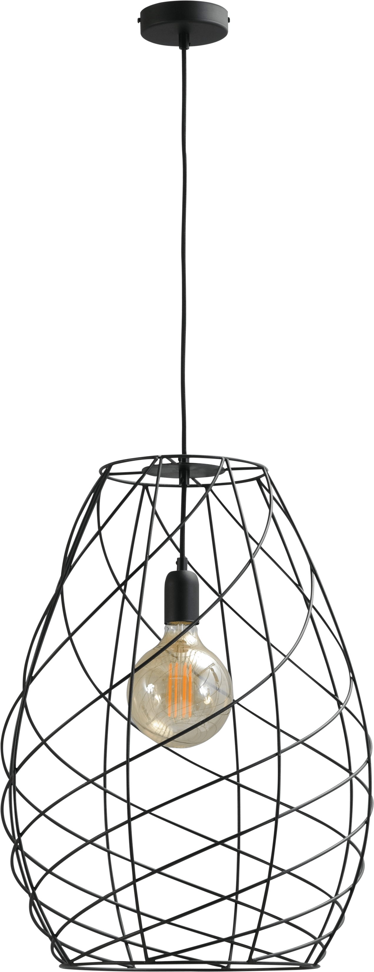 Cesto HL CESTO Ø42X58CM BLACK STRUCTURE