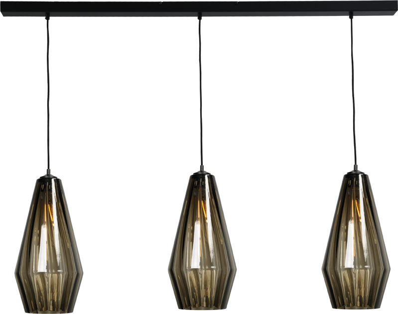 Diamond HL DIAMOND 3LTS MATT BLACK 130X8CM