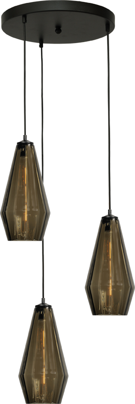 Diamond HL DIAMOND 3LTS MATT BLACK Ø35CM