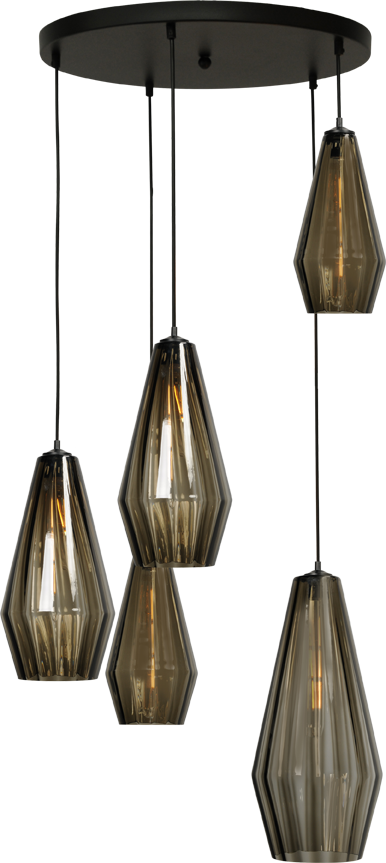 Diamond HL DIAMOND 5LTS MATT BLACK Ø50CM