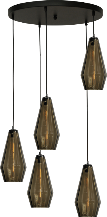 Diamond HL DIAMOND 5LTS MATT BLACK Ø50CM