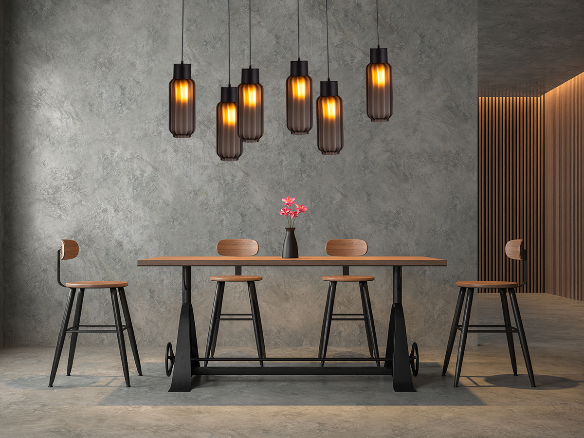 Lett HL "LETT RIB" BLACK/BLACK 6LTS BEAM 130X25CM