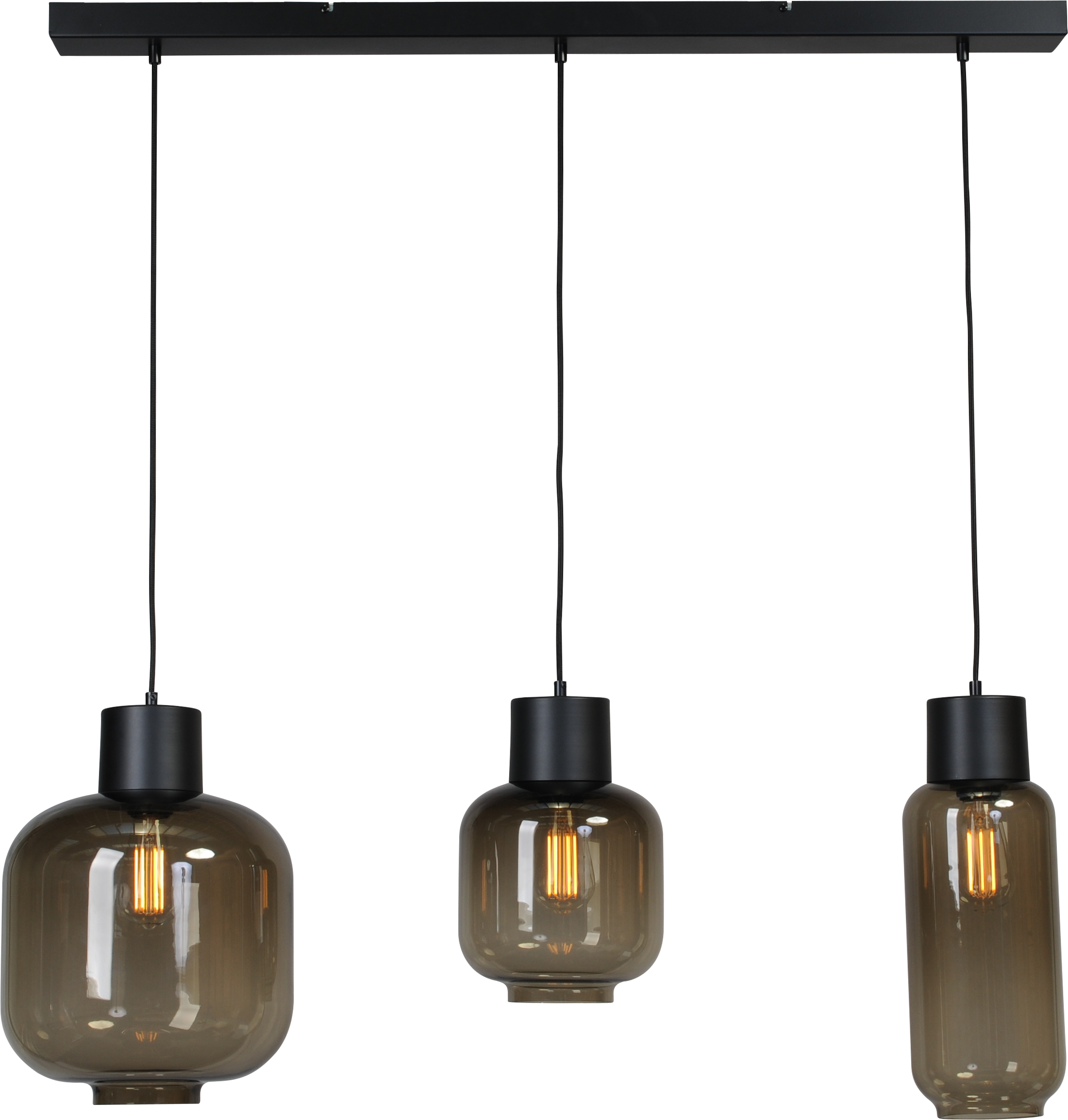 Lett HL "LETT" MATT BLACK 3LTS BEAM BLACK 100X8CM