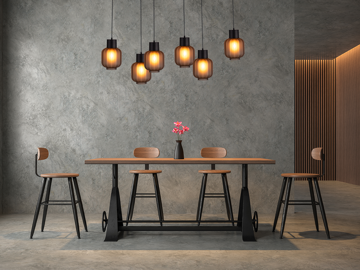 Lett HL "LETT RIB" BLACK/BLACK 6LTS BEAM BLACK 130X25CM