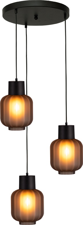 Lett HL "LETT RIB" BLACK/BLACK 3LTS BASE Ø35CM