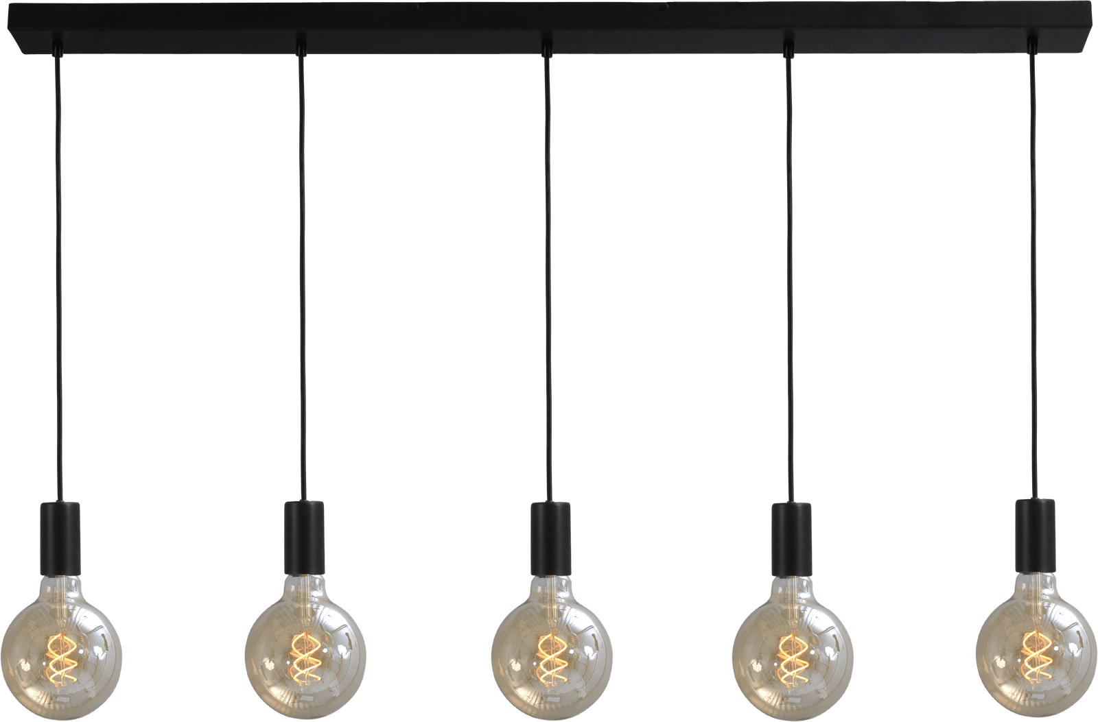 Tessi HL TESSI 5-LIGHT BLACK, BEAM BLACK 130X8CM