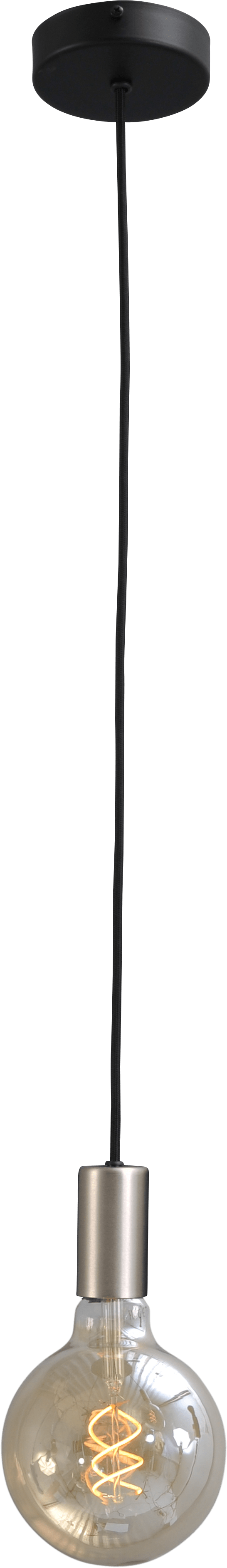 Tessi HL TESSI 1-LIGHT MATT NICKEL, CANOPY BLACK Ø10,8CM