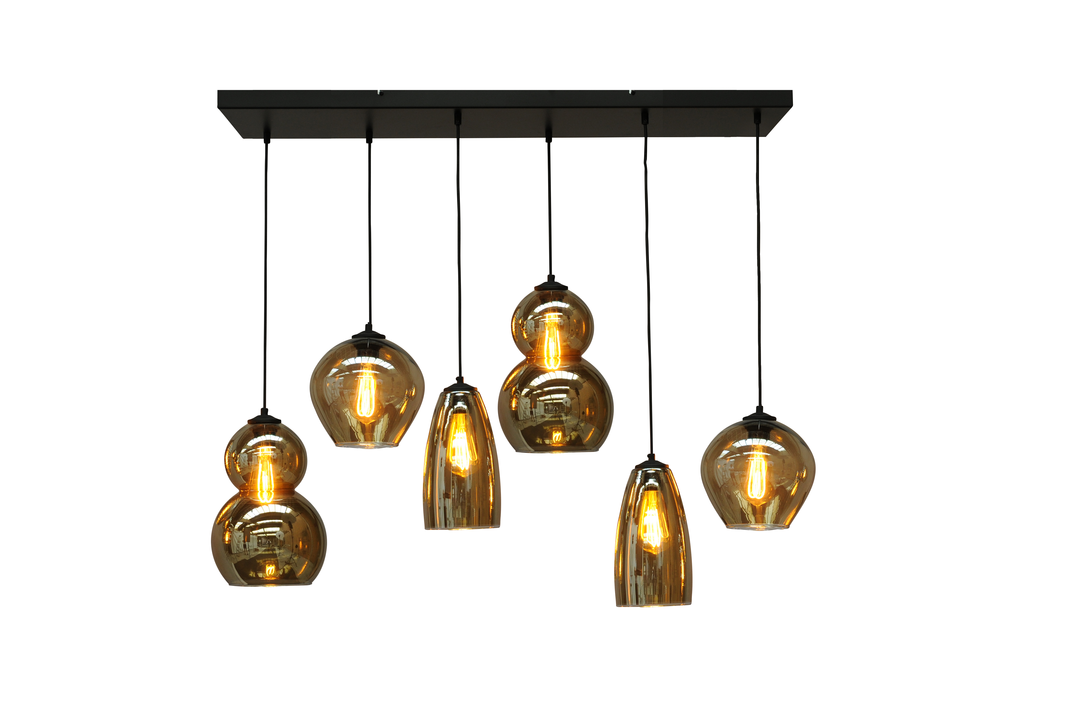 Quinto HL QUINTO 6-LIGHT MATT BLACK 100X25CM