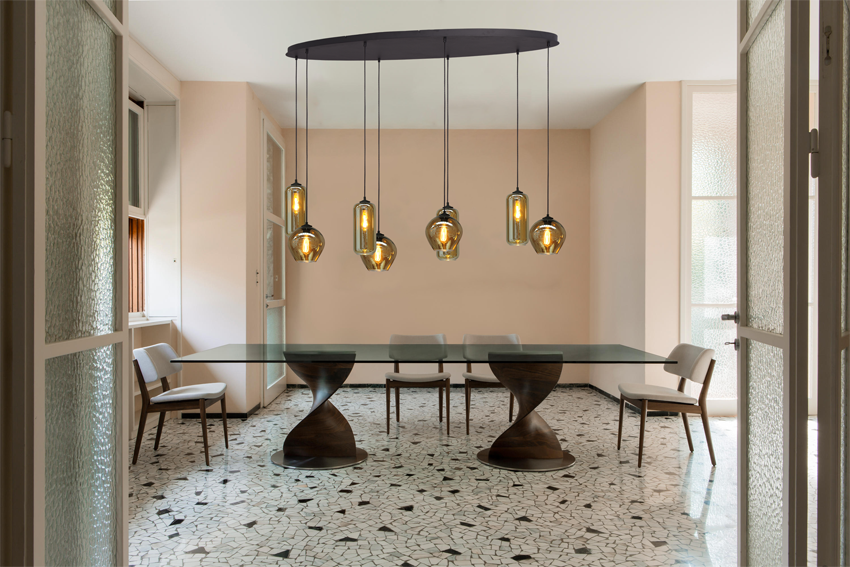 Quinto HL QUINTO 8LIGHT MATT BLACK OVAL 160X60CM