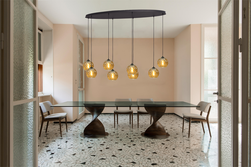 Quinto HL QUINTO 8LIGHT MATT BLACK OVAL 160X60CM