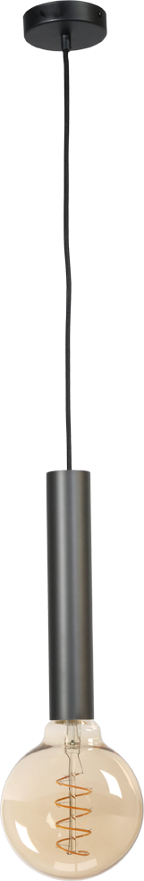 Tomasso HL TOMASSO 1-LIGHT BLACK, CANOPY BLACK Ø10,8CM