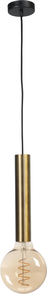 Tomasso HL TOMASSO 1-LIGHT ANTIQUE BRASS, CANOPY BLACK Ø10,8CM