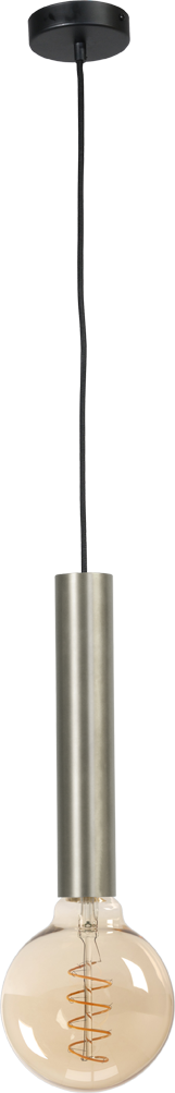Tomasso HL TOMASSO 1-LIGHT MATT NICKEL, CANOPY BLACK Ø10,8CM