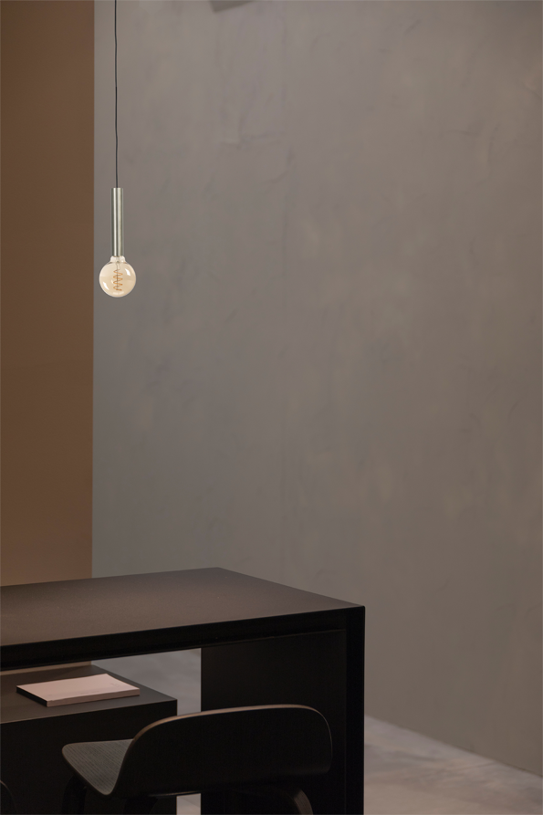 Tomasso HL TOMASSO 1-LIGHT MATT NICKEL, CANOPY BLACK Ø10,8CM