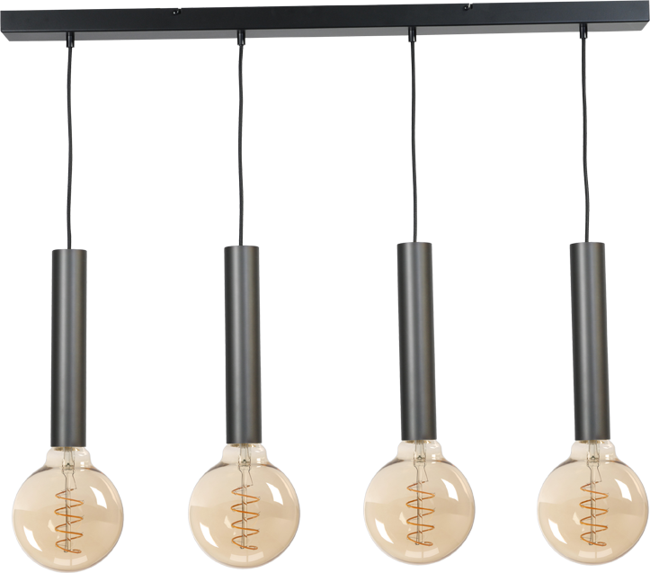 Tomasso HL TOMASSO 4-LIGHT BLACK BEAM BLACK 100X8CM