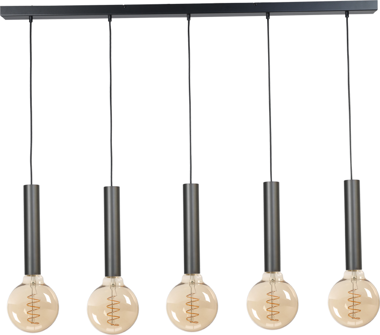 Tomasso HL TOMASSO 5-LIGHT BLACK BEAM BLACK 130X8CM