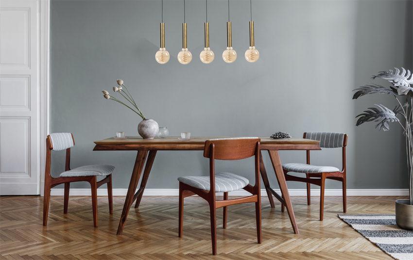 Tomasso HL TOMASSO 5-LIGHT ANTIQUE BRASS BEAM BLACK 130X8CM