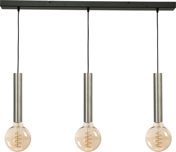 Tomasso HL TOMASSO 3-LIGHT MATT NICKEL BEAM BLACK 100X8CM