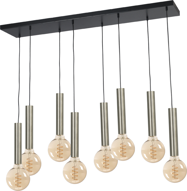 Tomasso HL TOMASSO 8-LIGHT MATT NICKEL BEAM BLACK 130X25CM