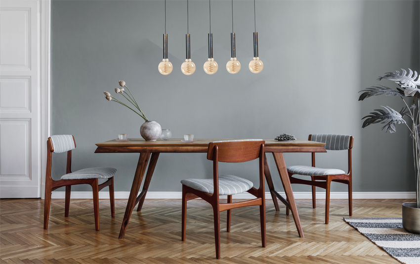 Tomasso HL TOMASSO 5-LIGHT DAPPLED OIL BEAM BLACK 130X8CM