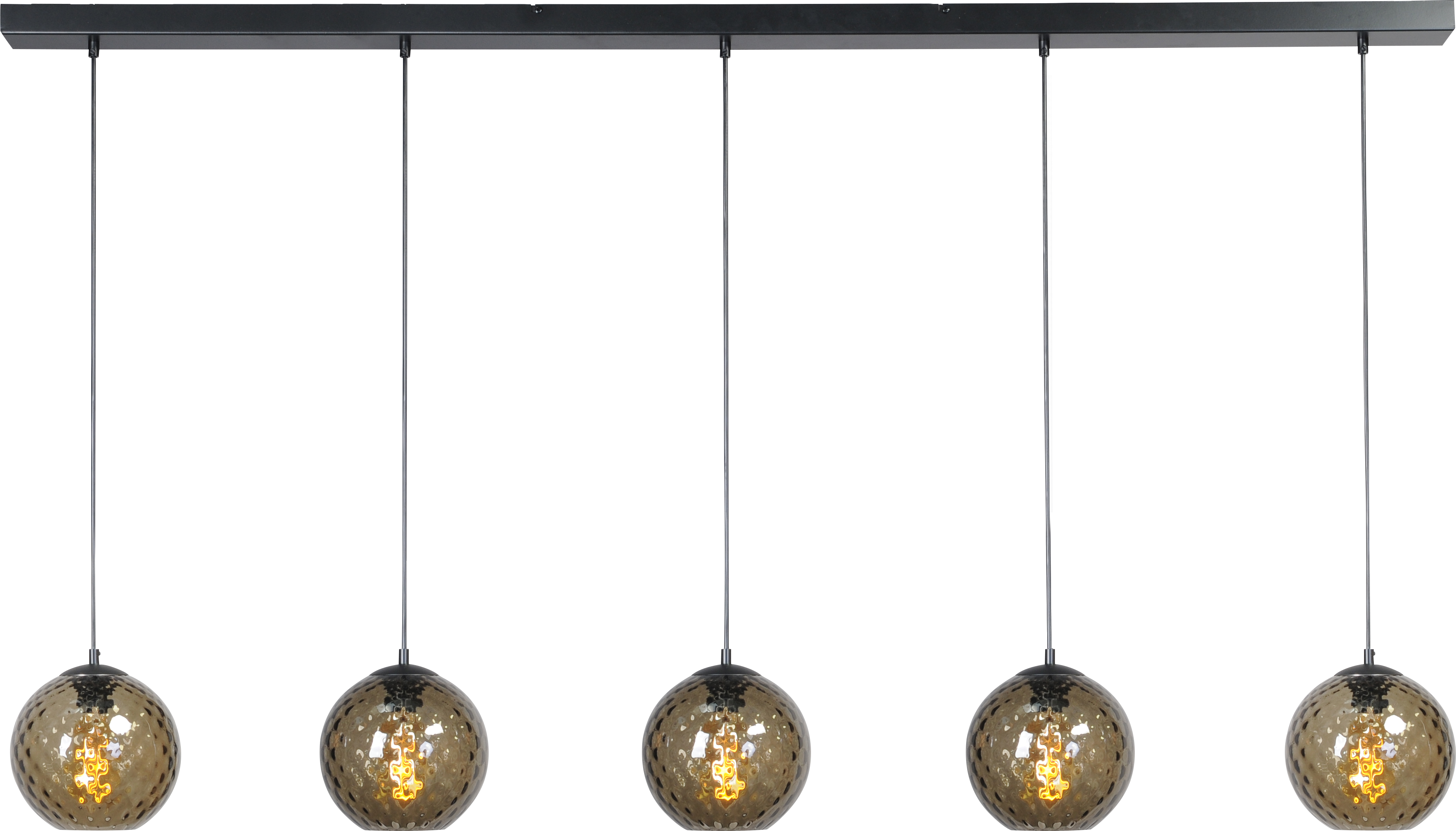 Baloton HL BALOTON 5-LIGHT MATT BLACK 160X8CM