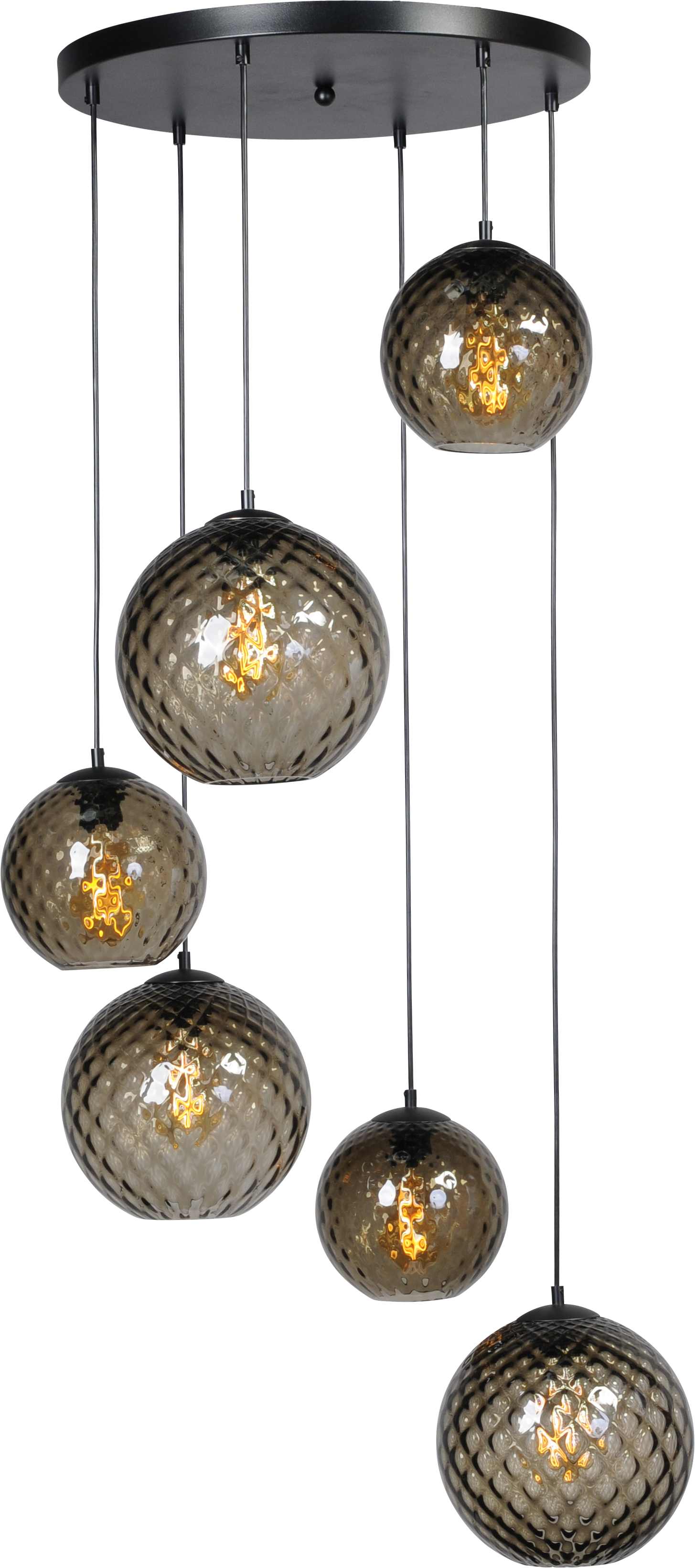 Baloton HL BALOTON 6-LIGHT MATT BLACK Ø50CM