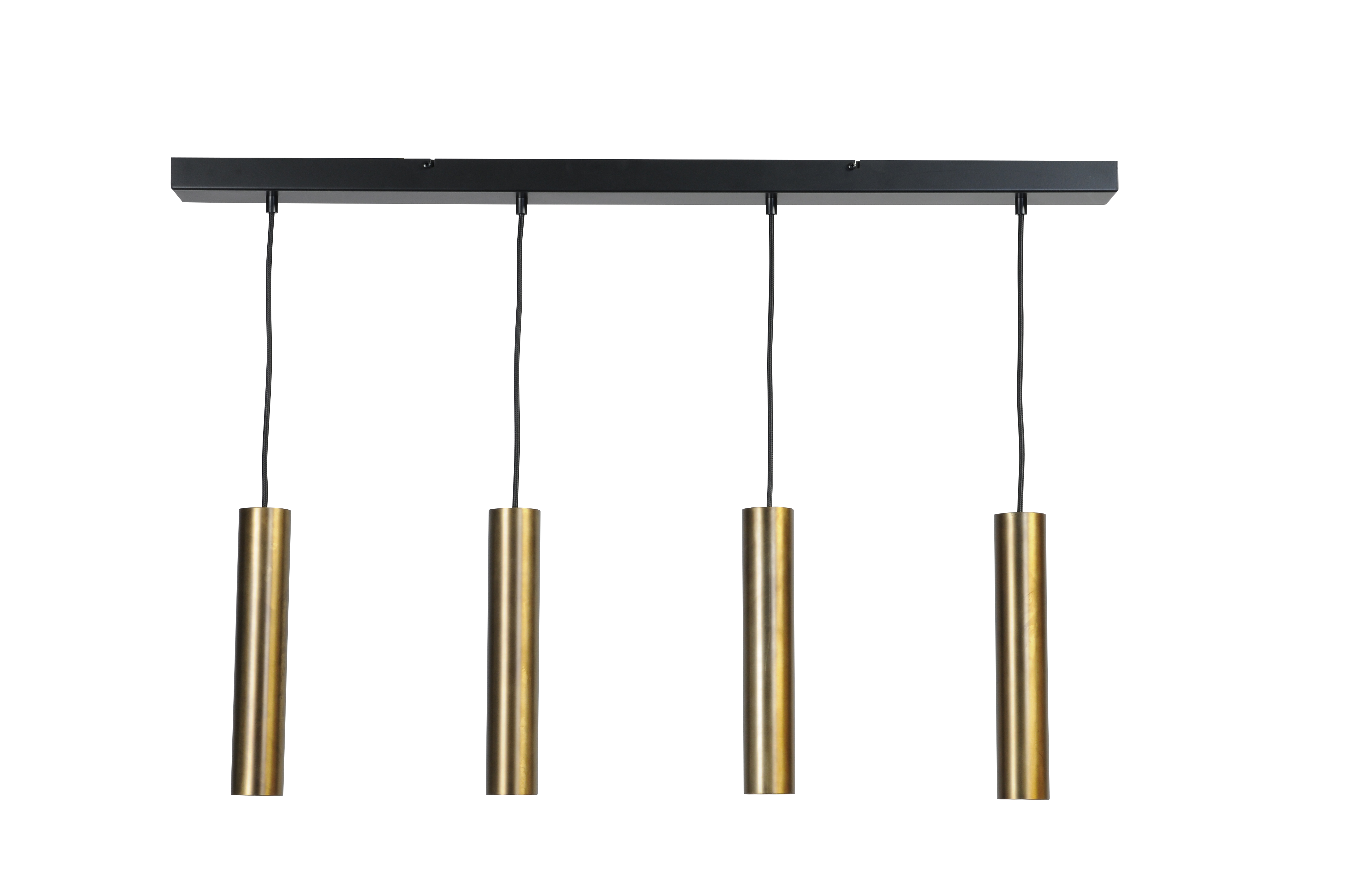 Run HL RUN 4-LIGHT ANTIQUE BRASS BEAM BLACK 100X8CM