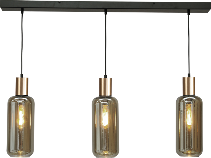 Bounty HL BOUNTY 3-LIGHT MATT BLACK/MATT GOLD 100X8CM