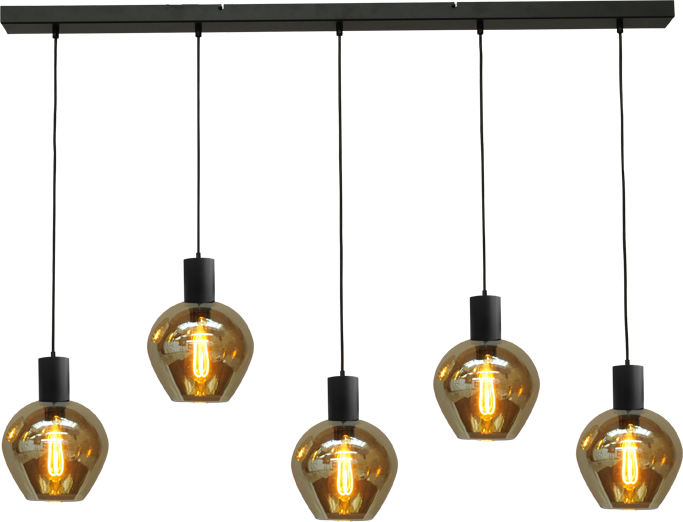 Bounty HL BOUNTY 5-LIGHT MATT BLACK/MATT BLACK 130X8CM