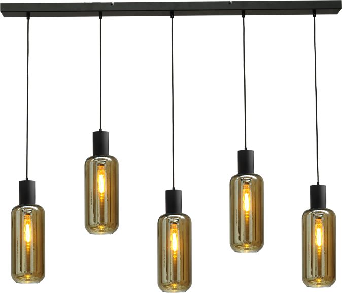Bounty HL BOUNTY 5-LIGHT MATT BLACK/MATT BLACK 130X8CM