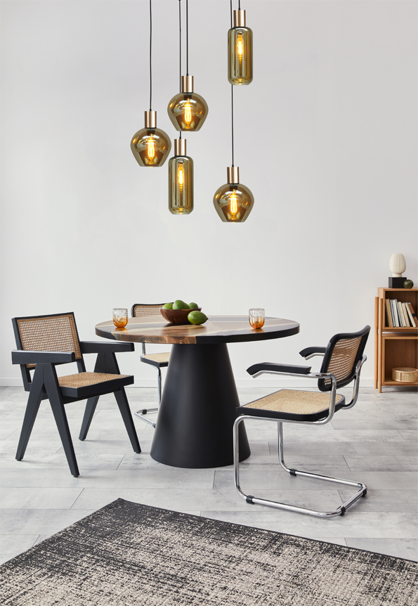 Bounty HL BOUNTY 5-LIGHT MATT BLACK/MATT GOLD Ø50CM
