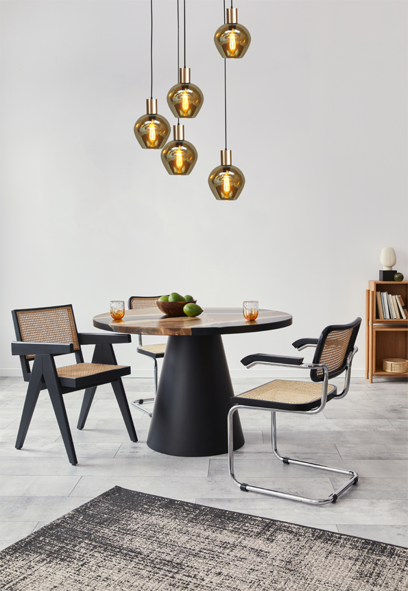 Bounty HL BOUNTY 5-LIGHT MATT BLACK/MATT GOLD Ø50CM