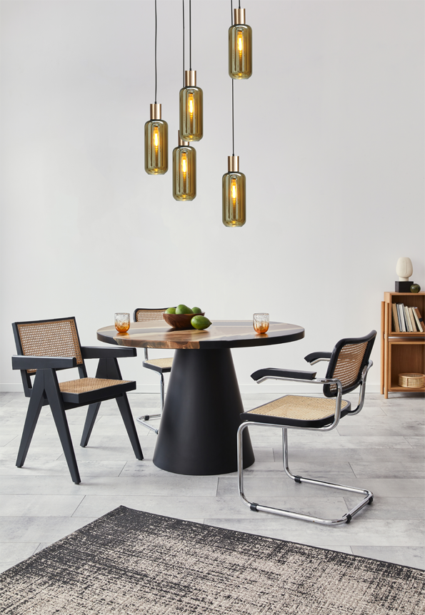 Bounty HL BOUNTY 5-LIGHT MATT BLACK/MATT GOLD Ø50CM
