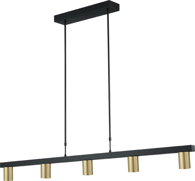Bounce HL BOUNCE 5-LIGHT BLACK/MATT GOLD WIDTH 130CM