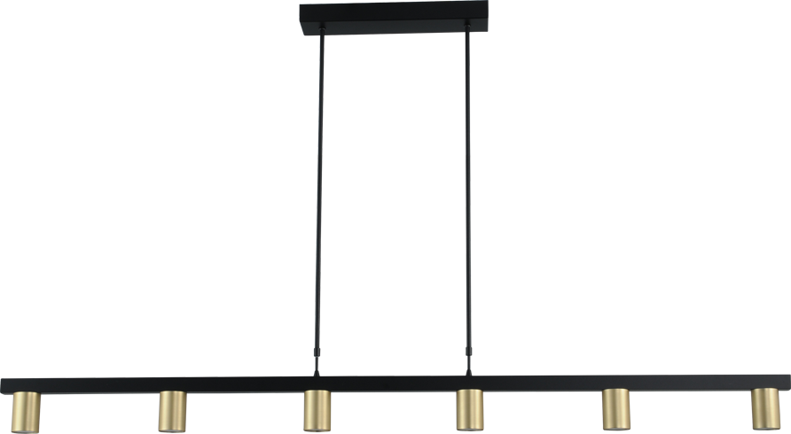 Bounce HL BOUNCE 6-LIGHT BLACK/MATT GOLD WIDTH 160CM