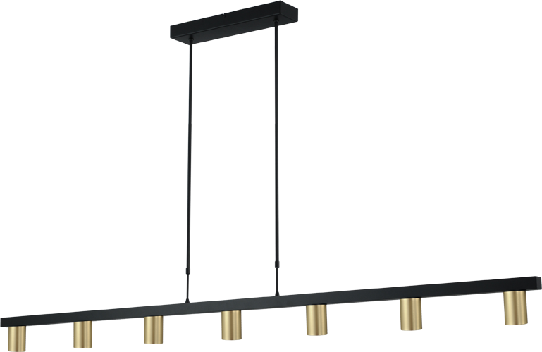 Bounce HL BOUNCE 7-LIGHT BLACK/MATT GOLD WIDTH 180CM