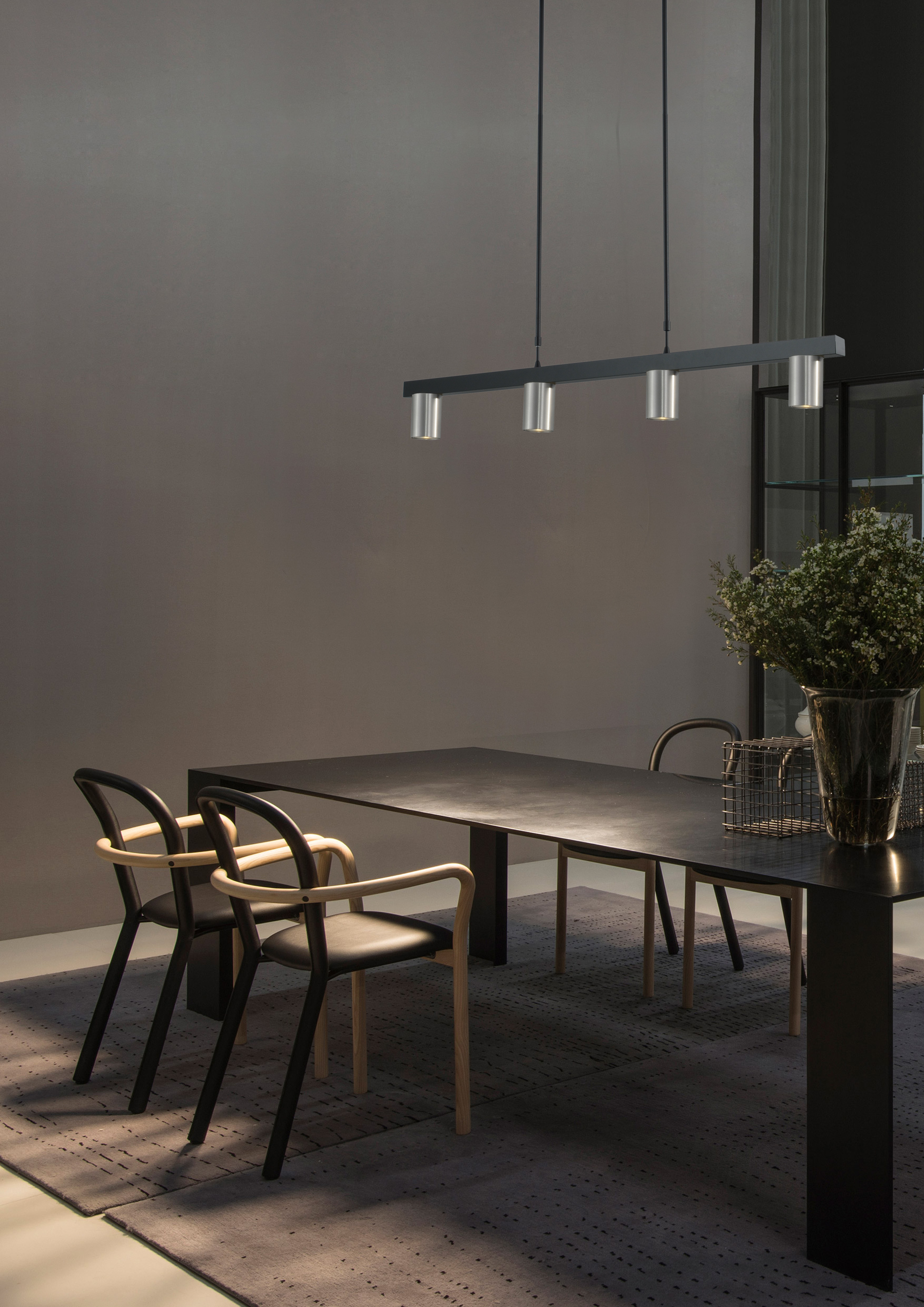 Bounce HL BOUNCE 4-LIGHT BLACK/MATT NICKEL WIDTH 100CM