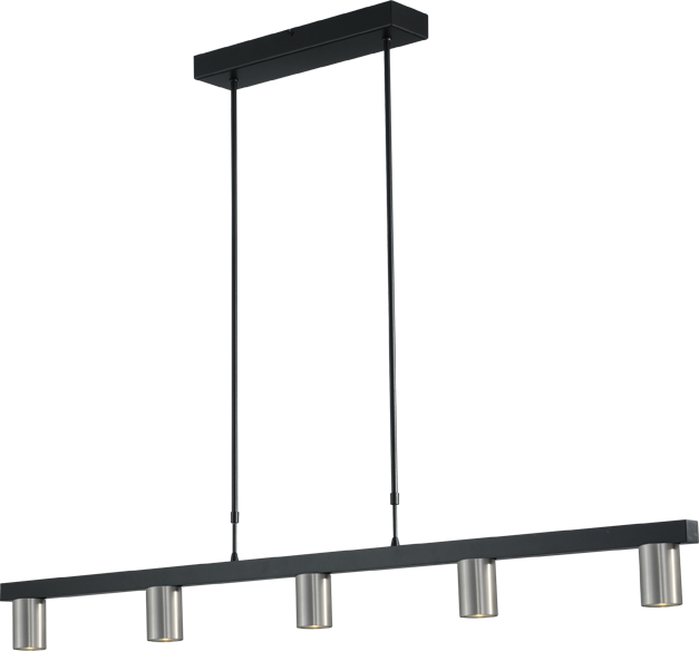 Bounce HL BOUNCE 5-LIGHT BLACK/MATT NICKEL WIDTH 130CM