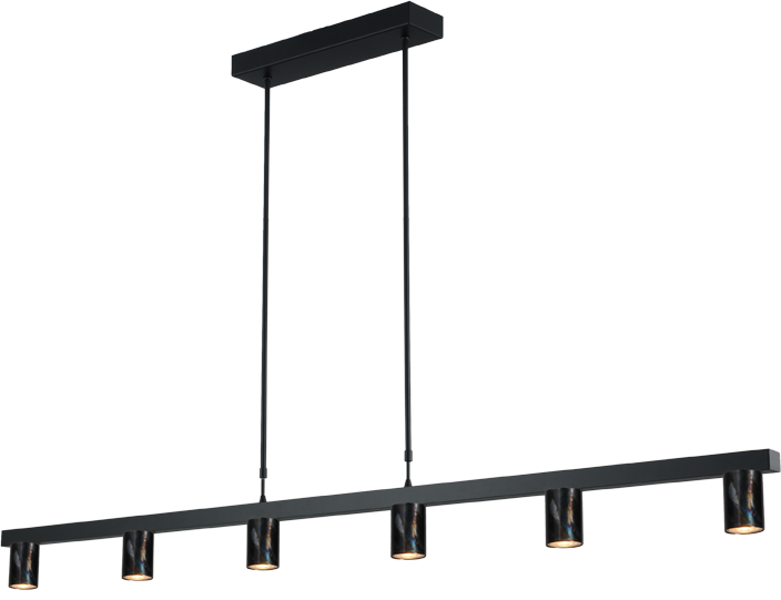 Bounce HL BOUNCE 6-LIGHT BLACK/DAPPLED OIL WIDTH 160CM