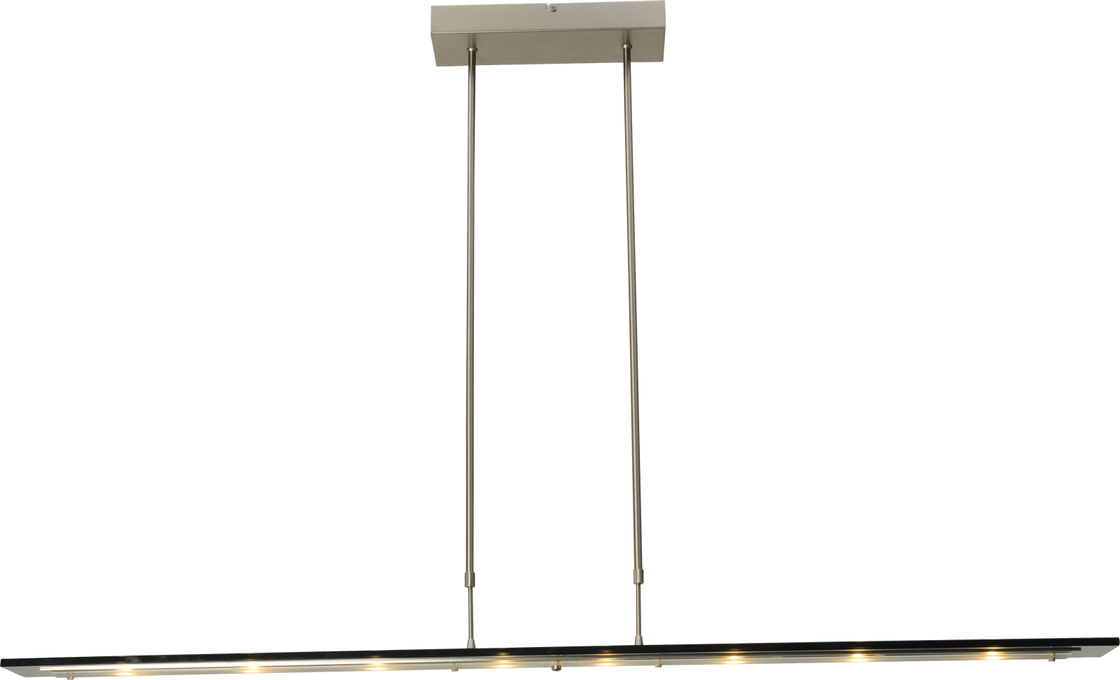 Vigo HL VIGO MATT NICKEL WIDTH 130CM GLASS BLACK