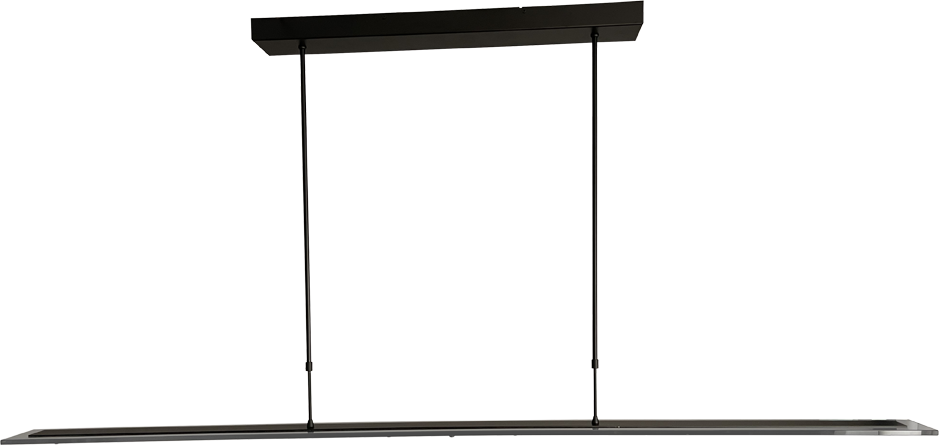 Vigo HL VIGO BLACK WIDTH 170CM GLASS BLACK