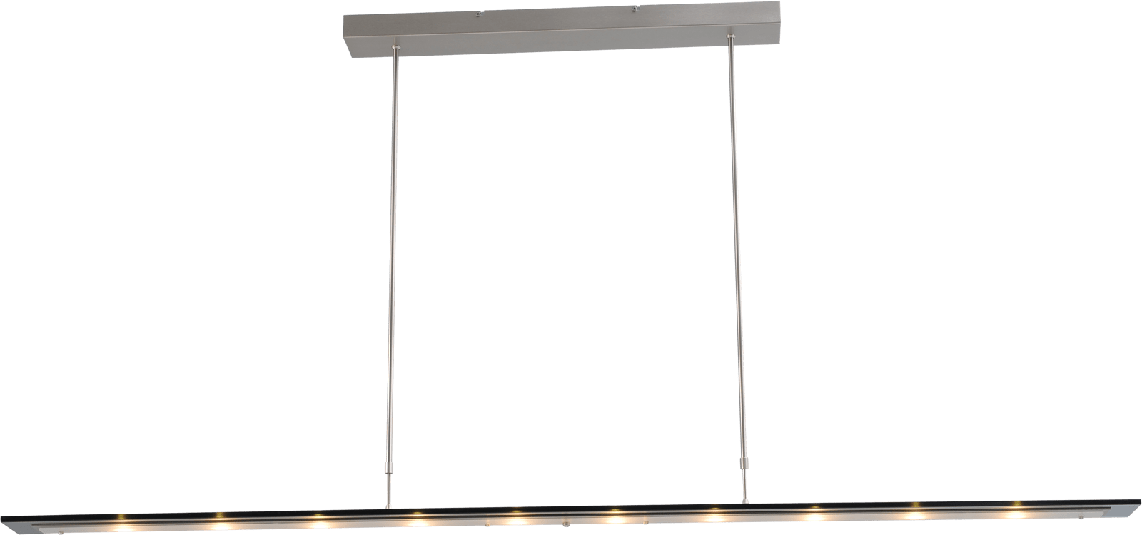 Vigo HL VIGO MATT NICKEL WIDTH 170CM GLASS BLACK