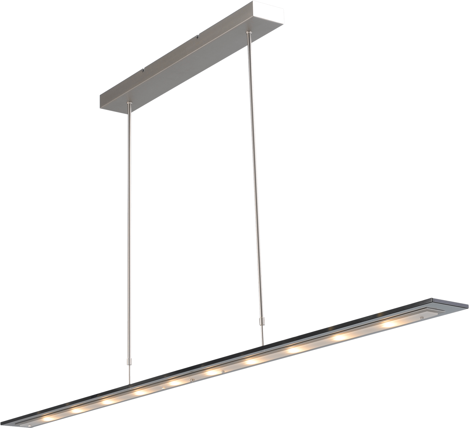 Vigo HL VIGO MATT NICKEL WIDTH 170CM GLASS BLACK