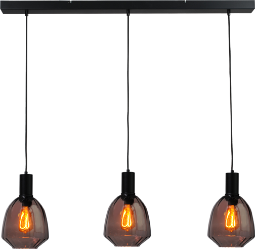 Porto HL PORTO 3LTS MATT BLACK/MATT BLACK BEAM 100X8CM