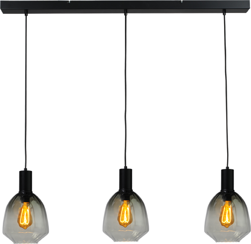 Porto HL PORTO 3LTS MATT BLACK/MATT BLACK BEAM 100X8CM